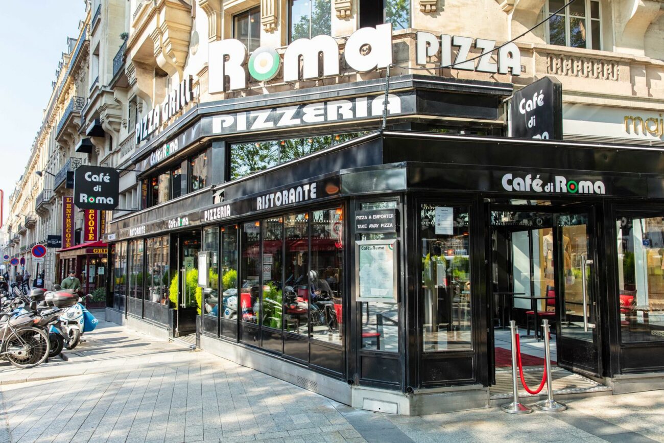 50 Av Des Champs élysées 75008 Paris Café di Roma | Restaurant italien, pizza, pates, café, desserts aux